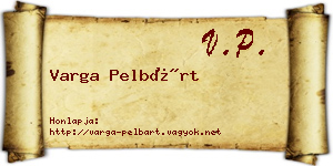 Varga Pelbárt névjegykártya